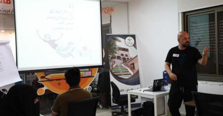 Orange Jordan organizes art workshops featuring caricaturist Omar Abdallat