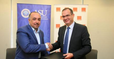 Orange Jordan signs an agreement with Applied Science University to provide telecom services
