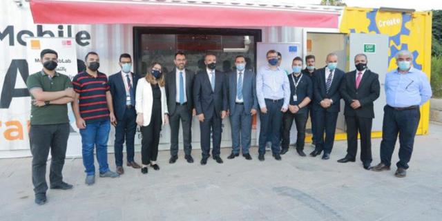 Minister of Tourism and Antiquities Visits The Mobile FabLab in Jerash