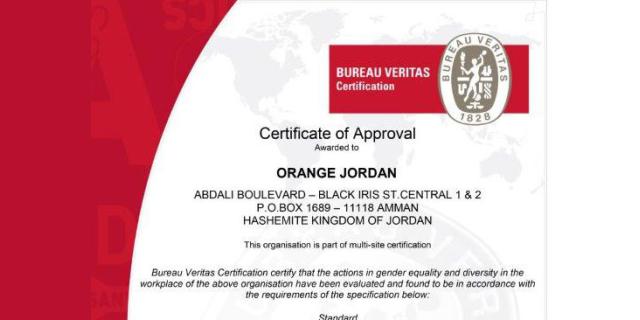 Orange Jordan receives the GEEIS Certificate  