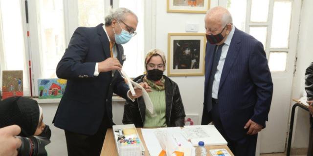 Orange Jordan supports an art exhibition by visually impaired students